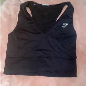 Black Gymshark Crop Top